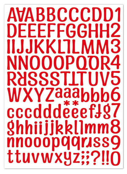Alphabet stickers