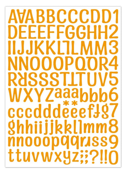 Alphabet stickers