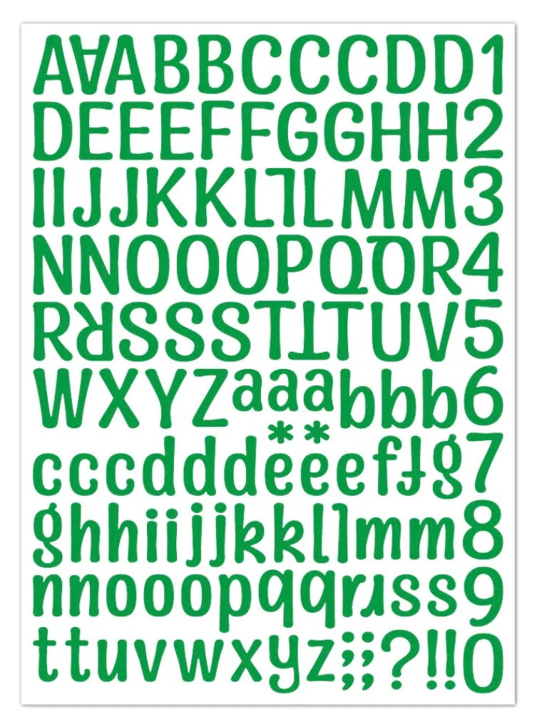 Alphabet stickers