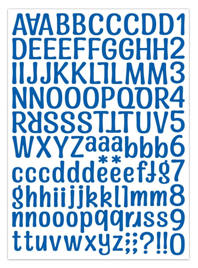 Alphabet stickers