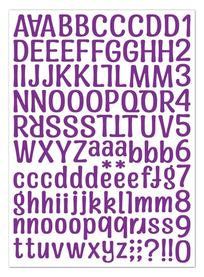 Alphabet stickers
