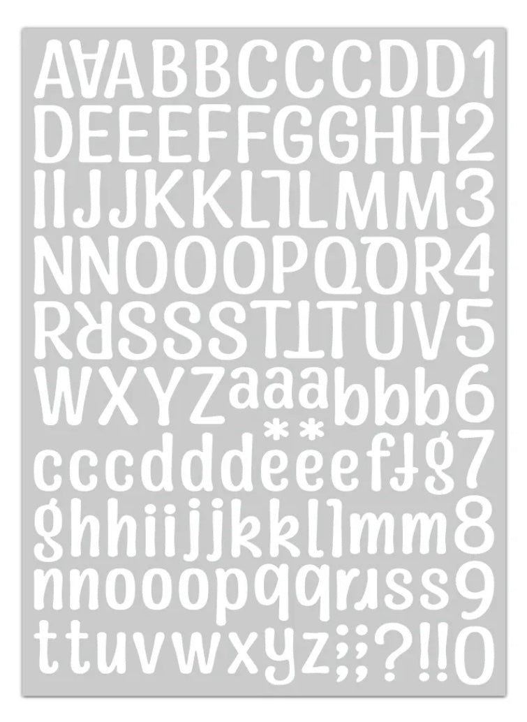 Alphabet stickers