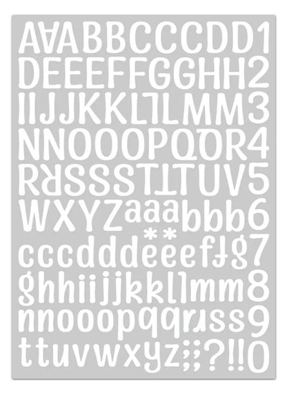 Alphabet stickers