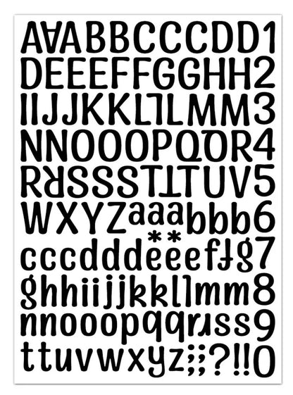 Alphabet stickers