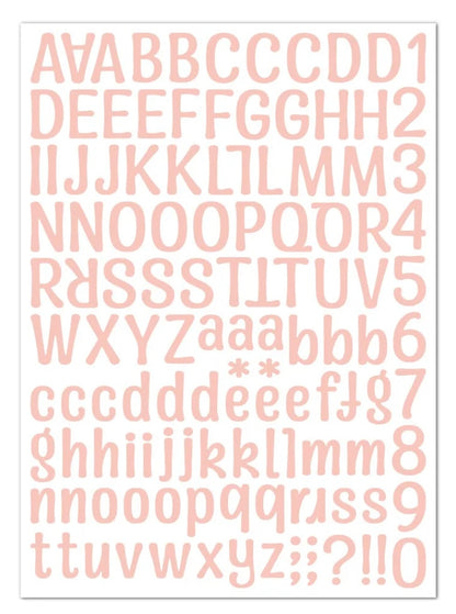 Alphabet stickers
