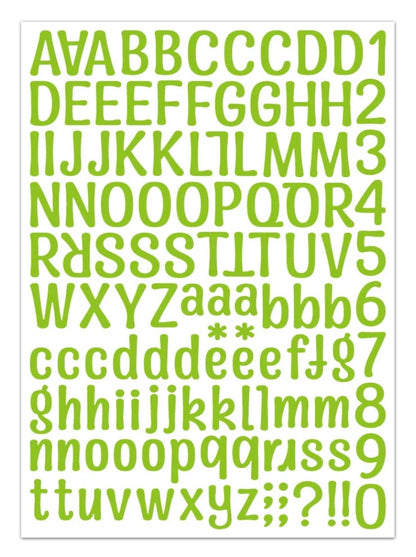 Alphabet stickers